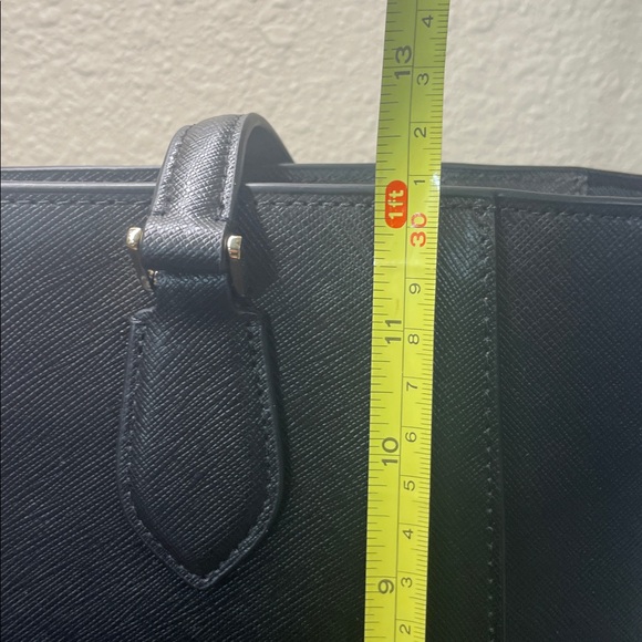 Kate Spade New York Madison Laptop Tote Bag Black Leather - Picture 13 of 14